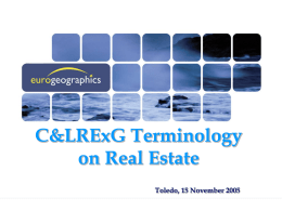 Terminology - EuroGeographics