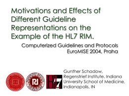 HL7 The Data Standard for Biomedical Informatics