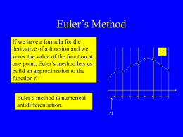 Euler’s Method - Kenyon College