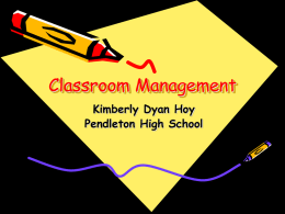 Classroom Management - Anderson School District Four