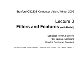 CS 223-B Lecture 1 - Stanford University