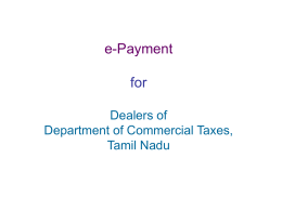 e-Payment for Commercial Taxes Department Step 1