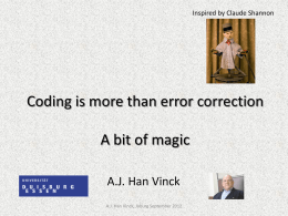 Coding is more than error