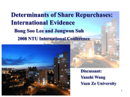 Determinants of Share Repurchases: International Evidence
