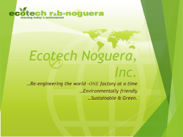 Ecotech Noguera, Ltd