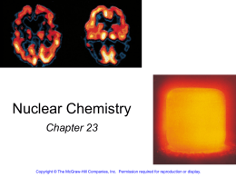Nuclear Chemistry - Villanova University