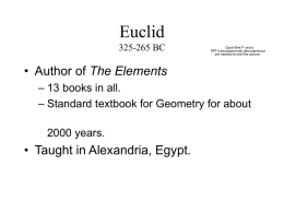 Euclid 325-265 BC - Purdue University