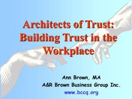 Building Trust - ASQ Vancouver Home