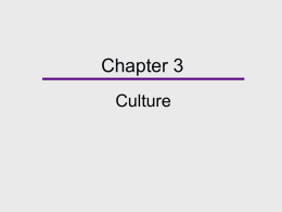Chapter 3, Culture - Rogers State University