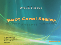 Root Canal Sealer - The EndoExperience
