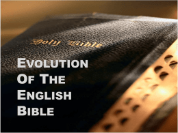 THE ENGLISH BIBLE
