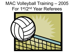 MAC Volleyball Training - 2003