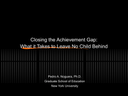 The Role of Educational Leaders in Closing the Achievement Gap
