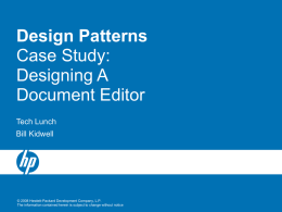 Design Patterns: Case Study