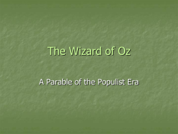 The Wizard of Oz - Olean Middle School