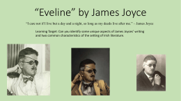 Eveline” by James Joyce - Mr. Guiney. Big Rapids High