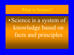 What is Science? - Boulder Valley School District