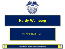 Hardy-Weinberg