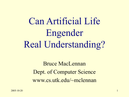 Trends in Artificial Intelligence and Artificial Life