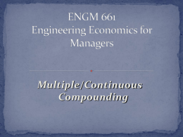 TM 661 Engineering Economics for Managers