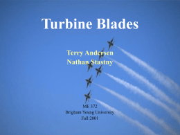 Turbine Blades - ME 372 Website