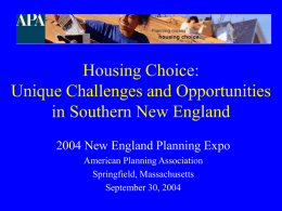 Affordable Housing Scoping Session: The Big Questions