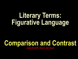 Literary Terms Figurative Language