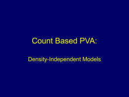 Count Based PVA: - University of Central Florida
