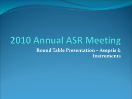 2010 Annual ASR Meeting - Academy of Surgical Research