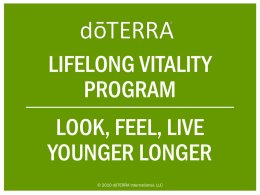 Lifelong Vitality Pack New Ingredient Highlights Powerpoint