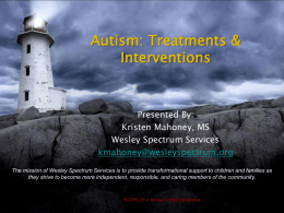 Autism: Treatments & Interventions