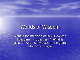 Worlds of Wisdom