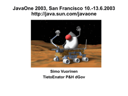 JavaOne 2003, San Francisco 10.-13.6.2003