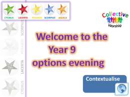 Year 9 options presentation 2015