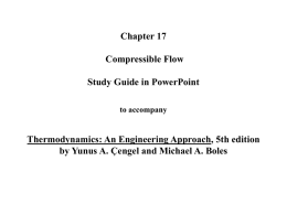 Chapter 17: Compressible Flow