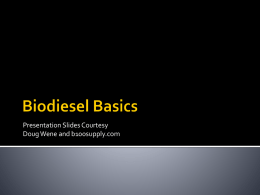 What is Biodiesel? - Chinquapin Preparatory School