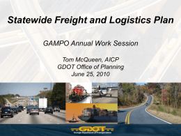 Statewide Freight and Logistics Plan 2010-2050