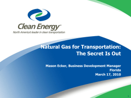 The Secret is Out: Natural Gas Vehicles for Refuse and