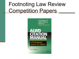 ALWD for Law Review Tryouts 3d ed