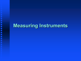 Measuring Instruments - Brent Payne | Engineering