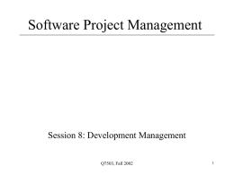 Software Project Management
