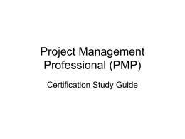 Program Management Professional (PMP)