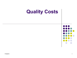 Quality Cost