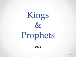 Kings & Prophets