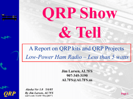 What is 'QRP?'