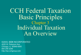 Individual Taxation: An Overview