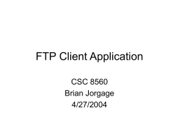 FTP Client Application