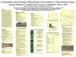 Composition and ecology of bryophyte communities on oak