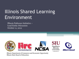 Illinois Shared Learning Environment