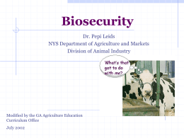 Biosecurity for Your Dairy